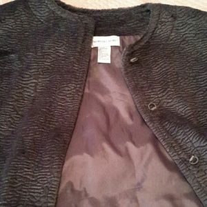 Vintage Faux Lamb Fur Newport News Poncho